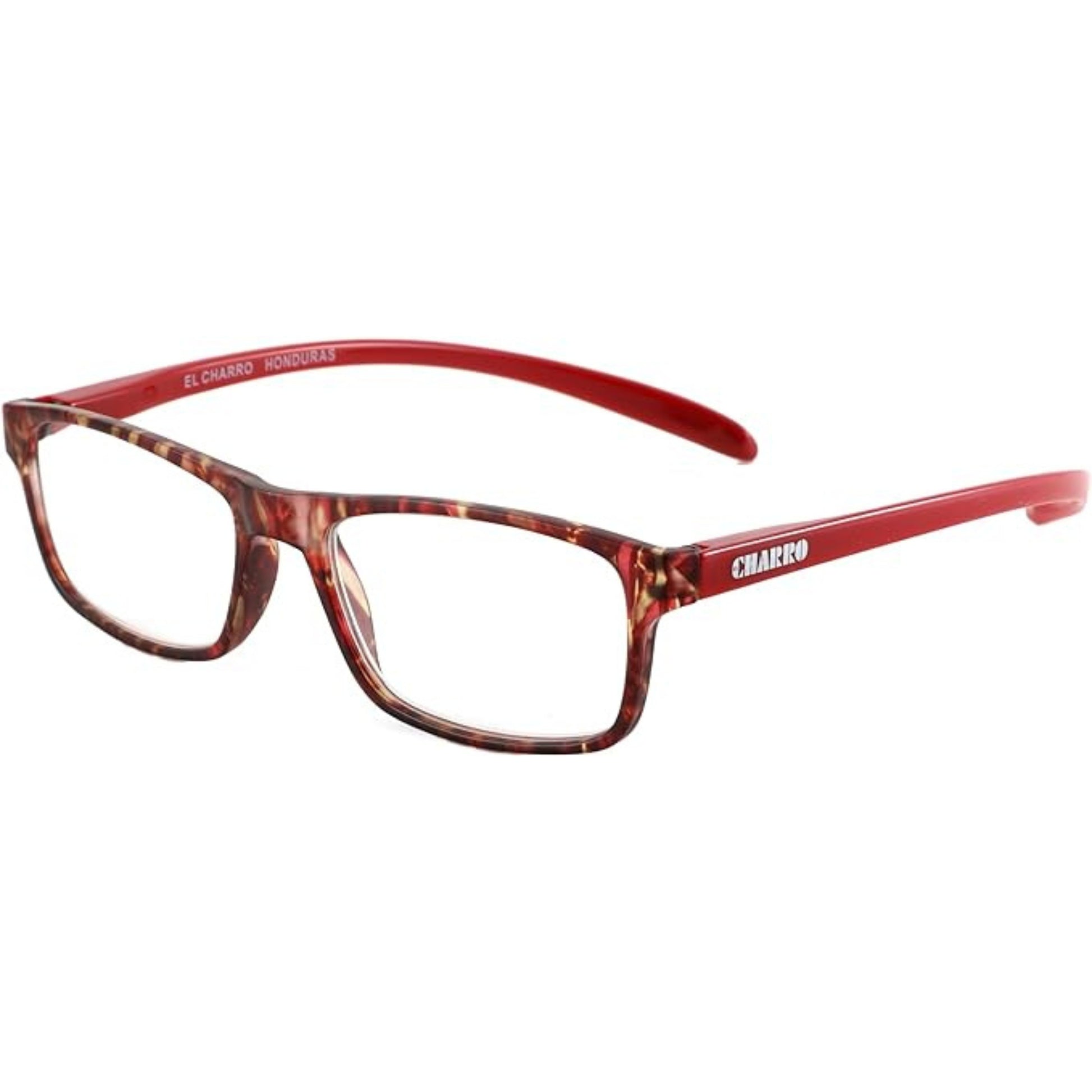 Occhiali da lettura El Charro Honduras +1.50 multicolor rosso, montatura rettangolare unisex, vista frontale