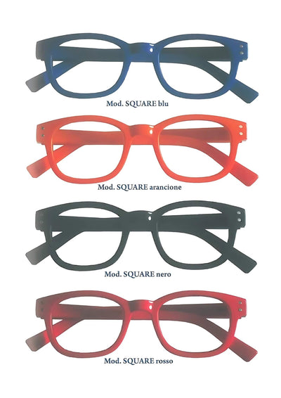 OCCHIALI DA LETTURA SQUARE 3.00 - BLU