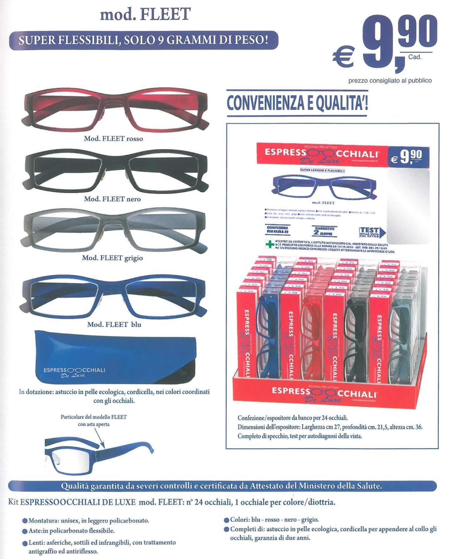 OCCHIALI DA LETTURA FLEET - 1.5  (4PZ)