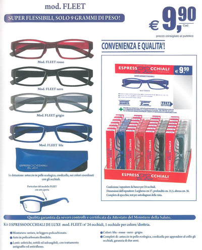 OCCHIALI DA LETTURA FLEET - 1.5  (4PZ)
