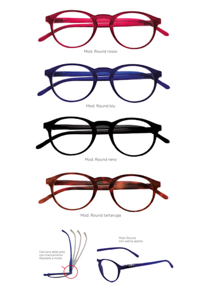 OCCHIALI DA LETTURA ROUND 2.50 - ROSSO