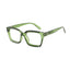 Occhiali da Lettura Brave +2.50 verde forma squadrata