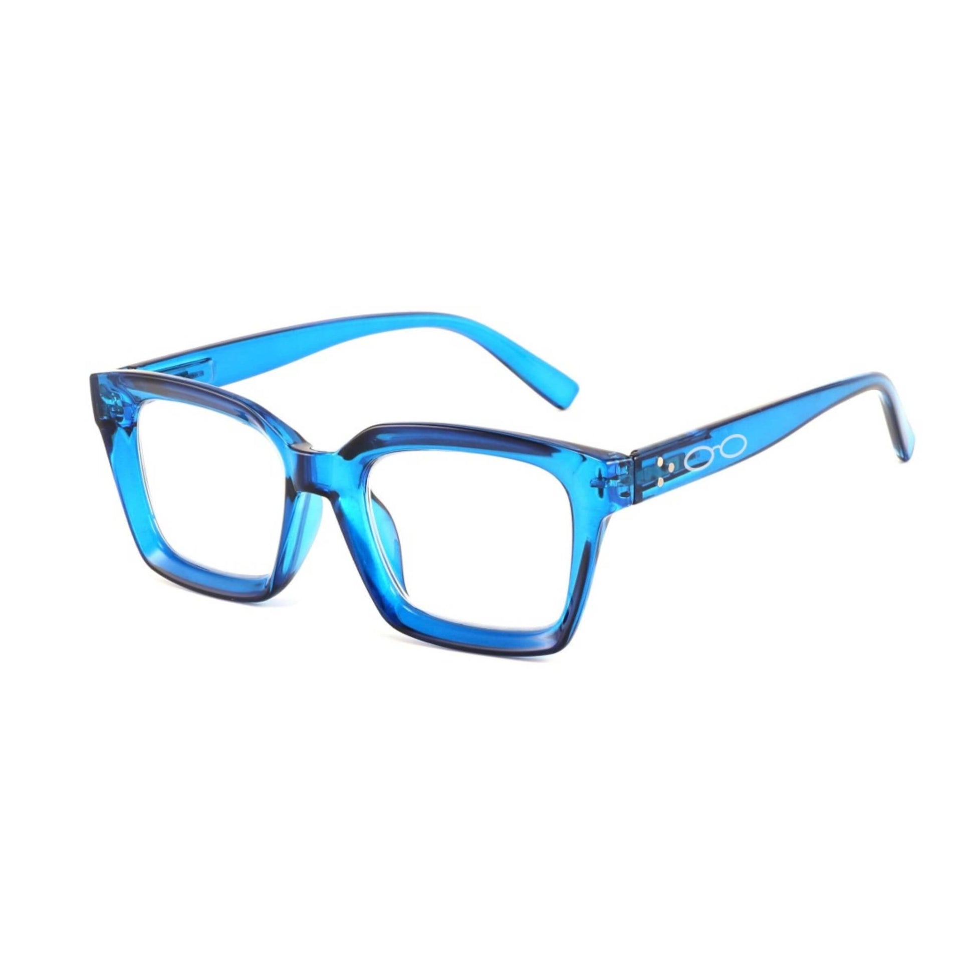 Occhiali da Lettura Brave +3.00 blu forma squadrata