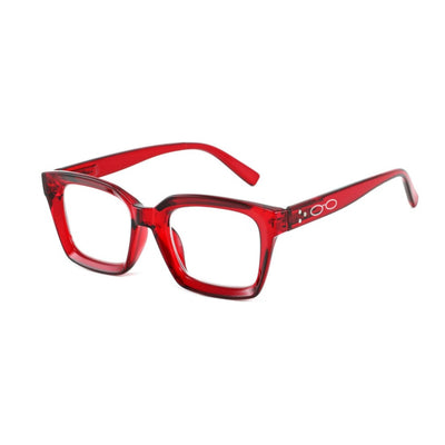 Occhiali da Lettura Brave +3.50 rosso forma squadrata