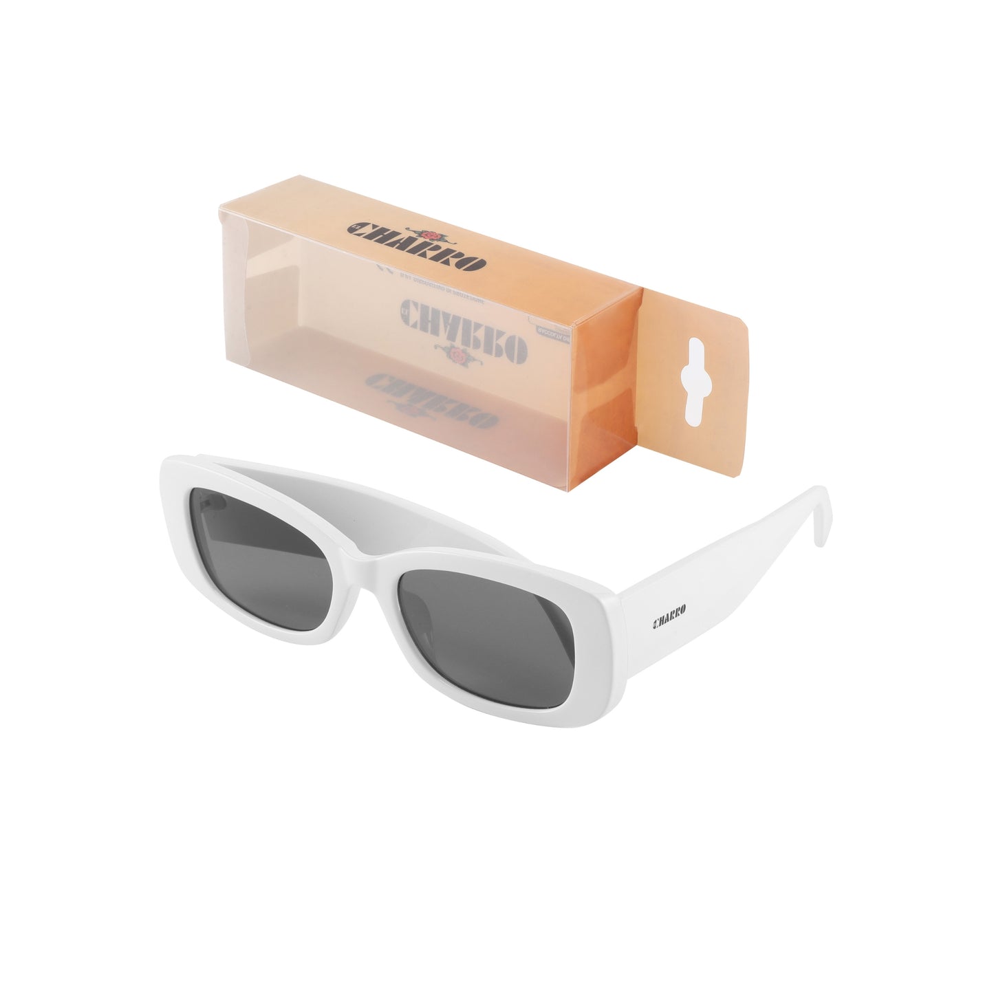 OCCHIALI DA SOLE EL CHARRO MALIBU' ECS 190-2 BIANCO LENTI GRIGIE