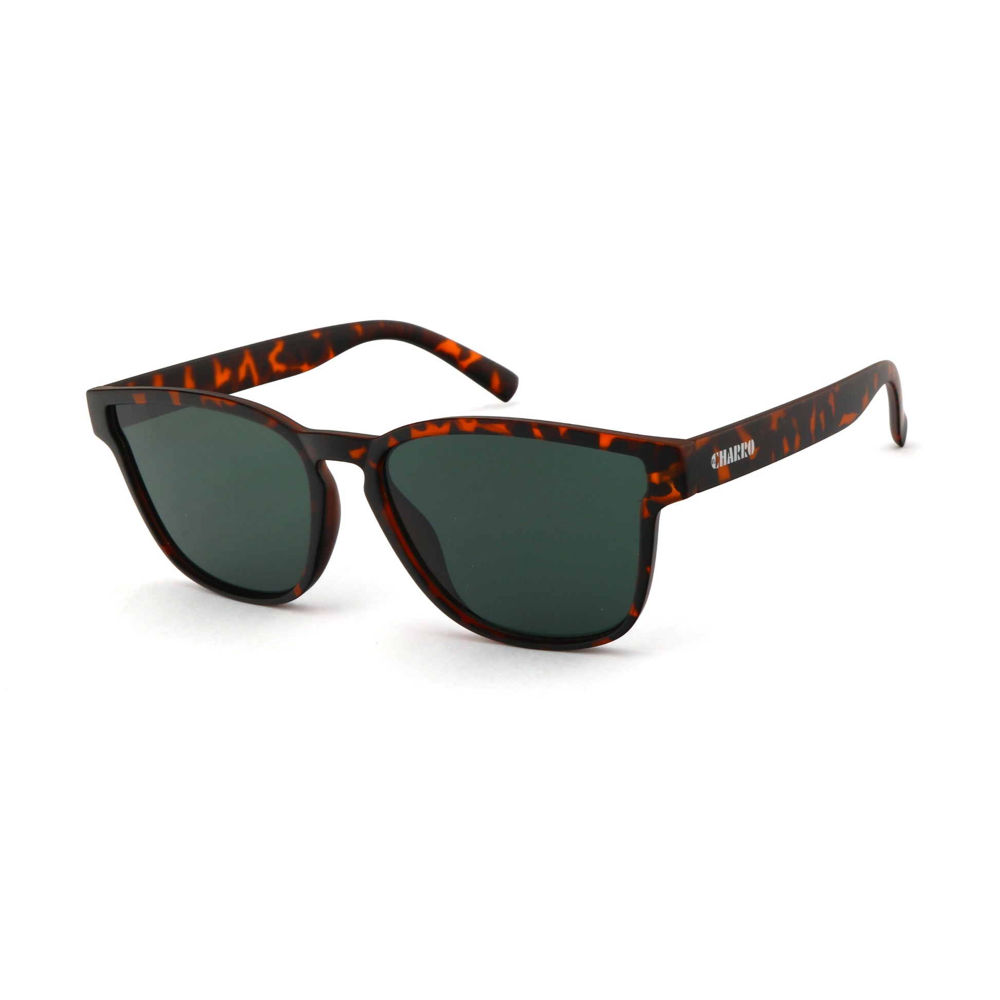 El Charro Santa Monica 210-4 montatura tartarugata acetato arancione e nero lenti verdi