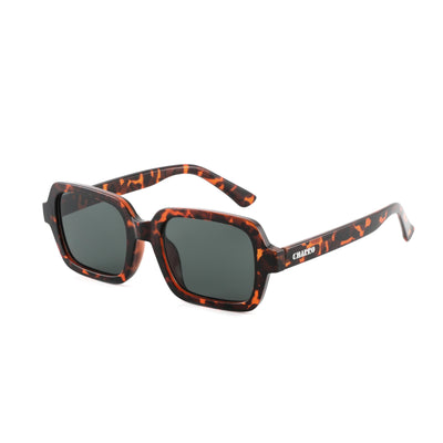 El Charro Santa Monica 220-2 montatura tartarugata acetato arancione e nero lenti verdi