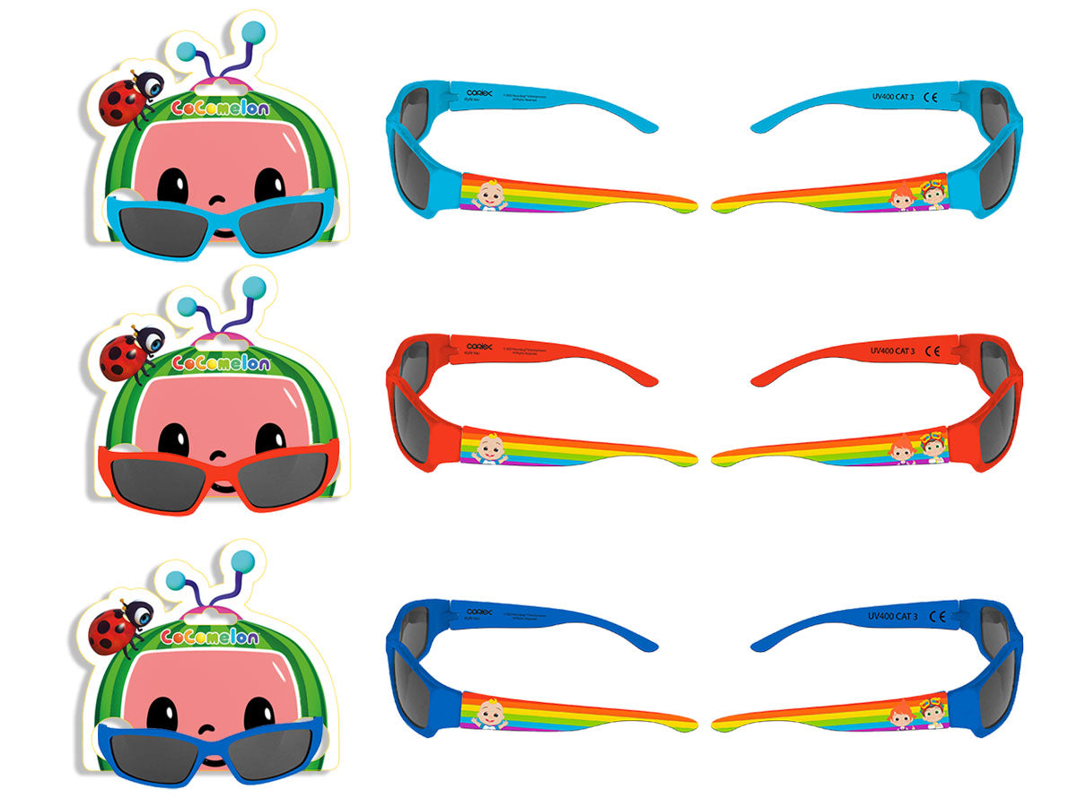 Occhiali da sole bambini CoComelon categoria 3 UV400 con arcobaleno