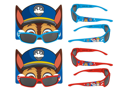 Occhiali da sole Paw Patrol bambini UV400 cat. 3 varianti rosso e azzurro Chase Marshall Rubble