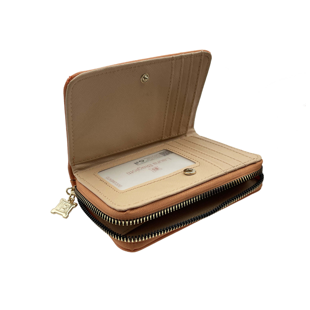 PORTAFOGLIO DA DONNA LAURA BIAGIOTTI PEACK IN SIMILPELLE LB24S-514-84 ALBICOCCA