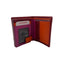 Naj Oleari Portafoglio in Vera Pelle Rosso con Interno Multicolore - 1837/RW3 RS