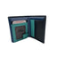 Naj Oleari Portafoglio in Vera Pelle Blu con Interno Multicolore - 1837/RW3 BL