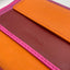 Naj Oleari Portafoglio in Vera Pelle Fucsia con Interno Multicolore - 1837/RW3 FU
