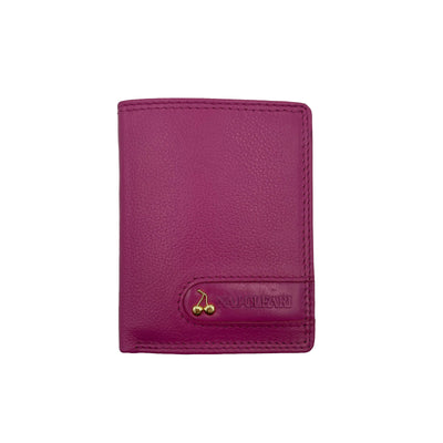 Naj Oleari Portafoglio in Vera Pelle Fucsia con Interno Multicolore - 1837/RW3 FU