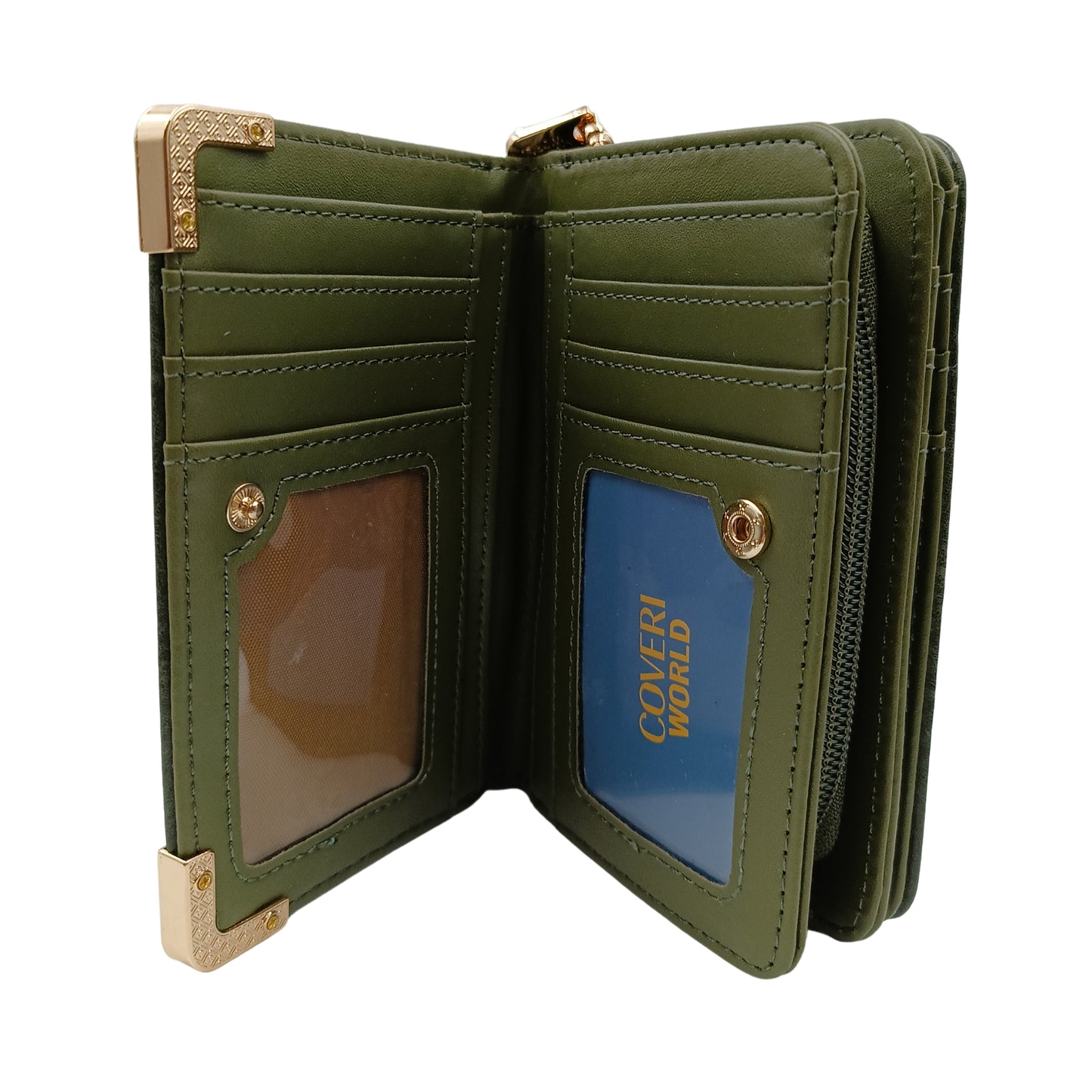 PORTAFOGLIO DA DONNA COVERI WORLD VERDE SIMILPELLE CW27887