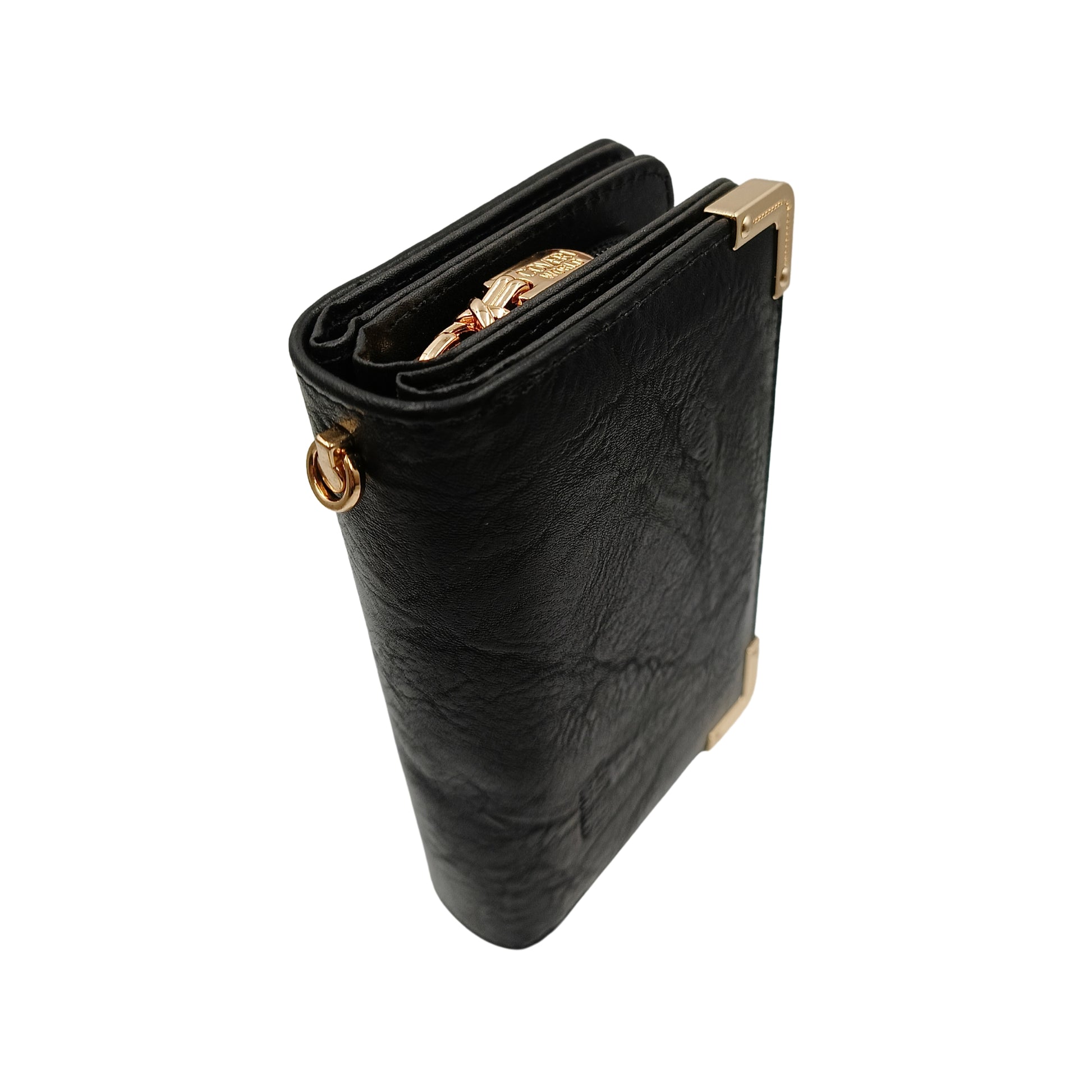 Portafoglio donna Coveri World nero vista frontale P00000J2