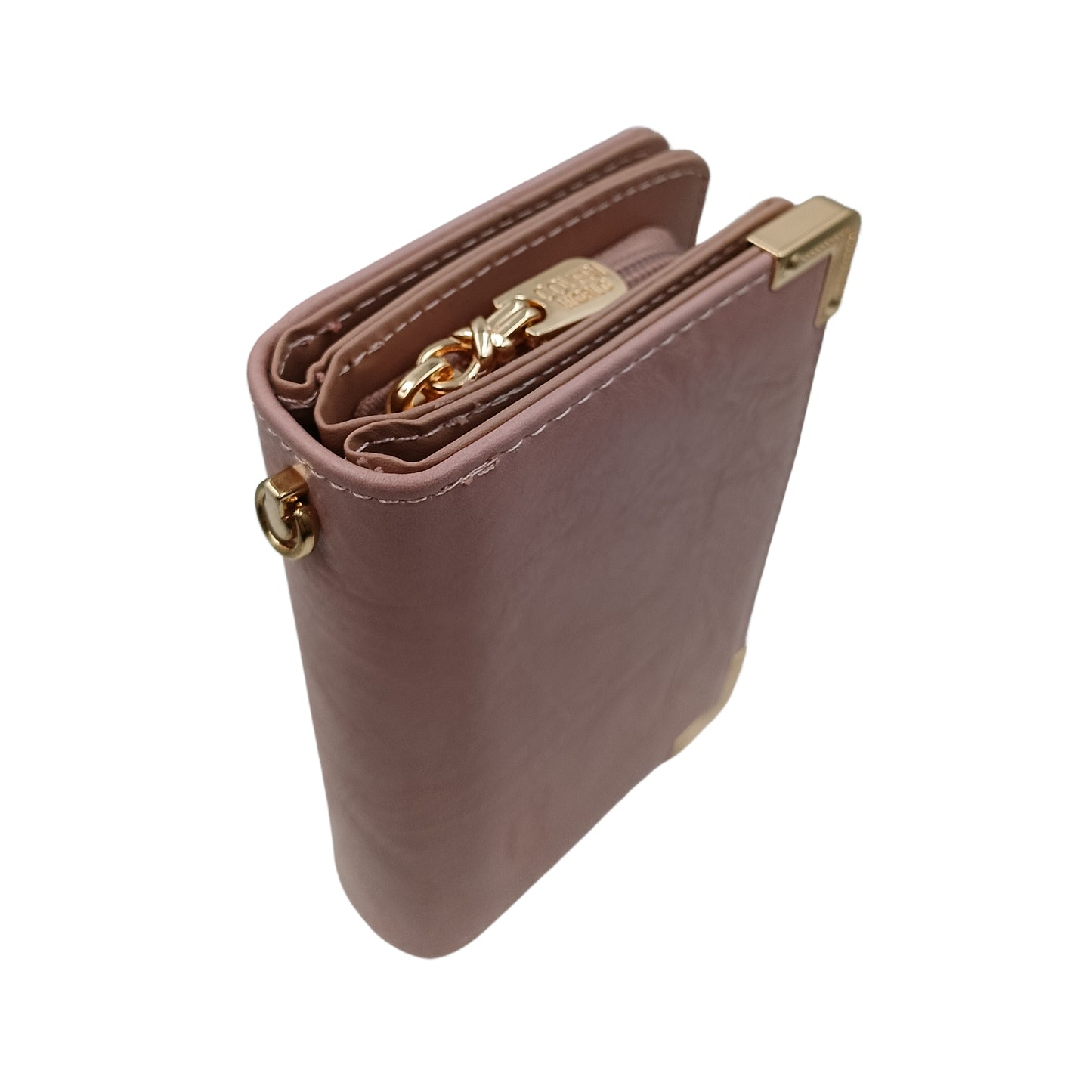 Portafoglio donna Coveri World rosa vista frontale P00000J3