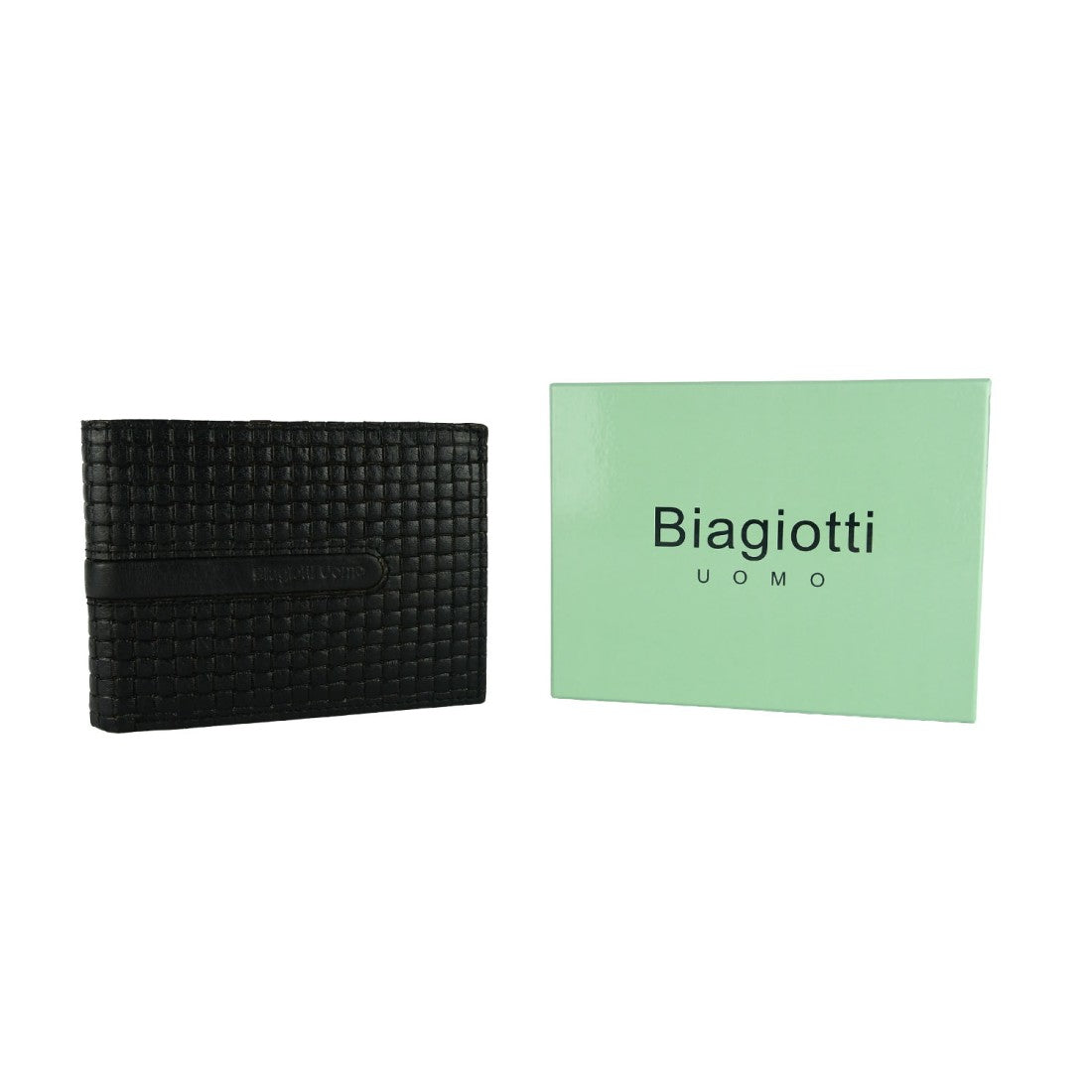 PORTAFOGLIO DA UOMO LAURA BIAGIOTTI NERO VERA PELLE DESIGN16