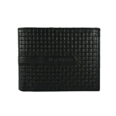 Portafoglio uomo Biagiotti vera pelle nero 8 slot carte design sottile P02057G