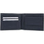 Portafoglio Tacchini navy blu aperto scomparti interni P02061B