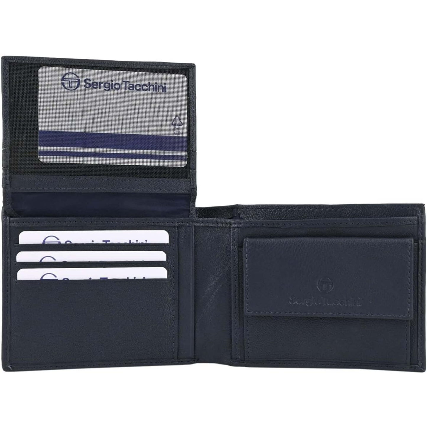 Portafoglio uomo Tacchini vera pelle navy blu leggero P02061B