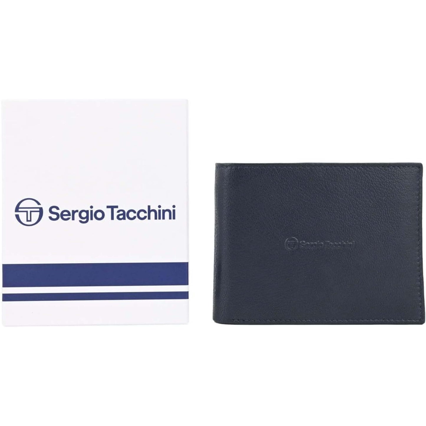 PORTAFOGLIO DA UOMO SERGIO TACCHINI NAVY BLU IN VERA PELLE K50116P029NAV