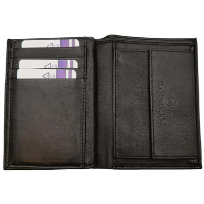 PORTAFOGLIO VERTICALE TASCONCINO SERGIO TACCHINI NERO IN VERA PELLE - K50116P102NER