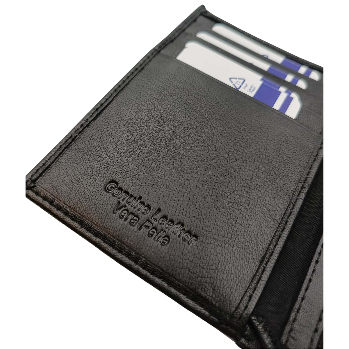 PORTAFOGLIO VERTICALE TASCONCINO SERGIO TACCHINI NERO IN VERA PELLE - K50116P102NER