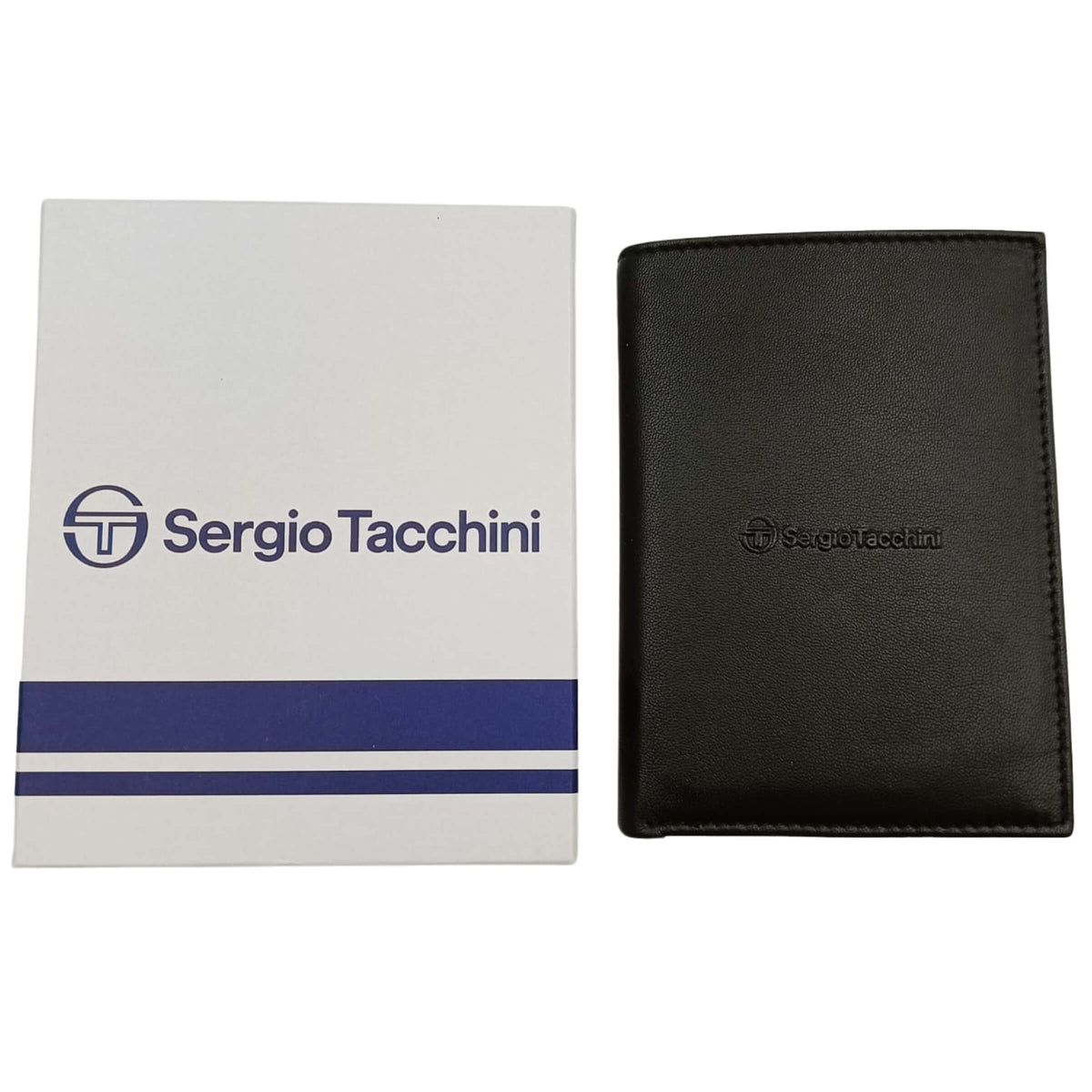 PORTAFOGLIO VERTICALE TASCONCINO SERGIO TACCHINI NERO IN VERA PELLE - K50116P102NER