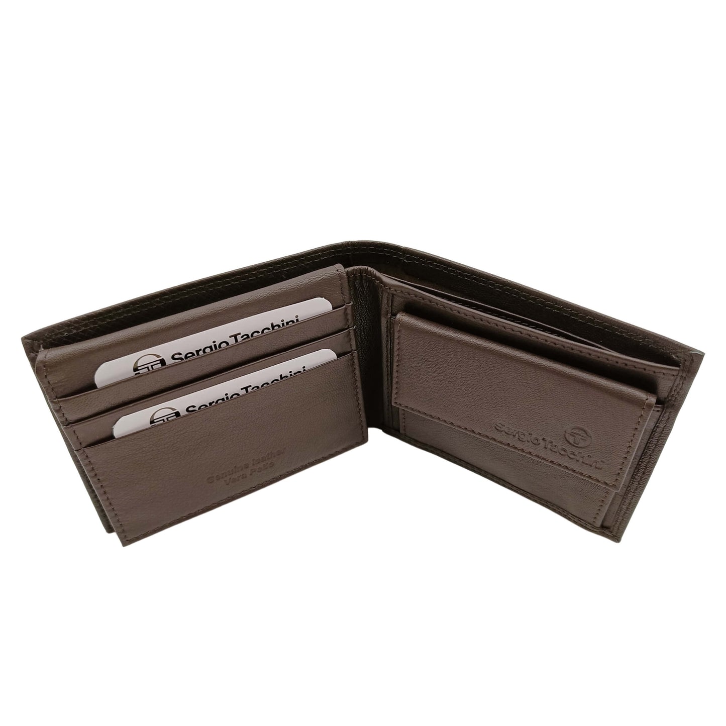 Portafoglio Tacchini testa moro vera pelle goffratura vista P02061L