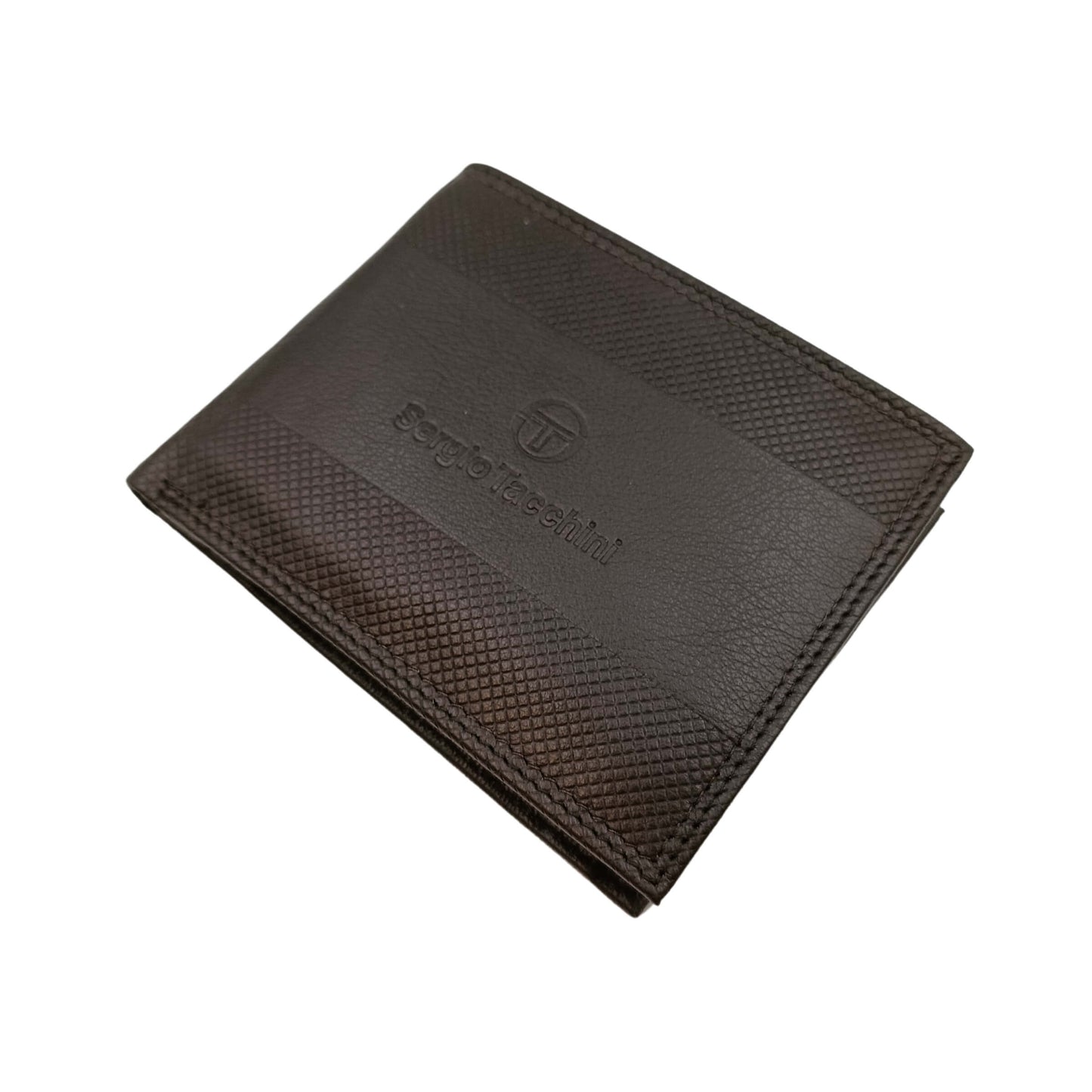 PORTAFOGLIO DA UOMO SERGIO TACCHINI TESTA DI MORO IN VERA PELLE CON GOFFRATURA LATERALE - K50085P029TM