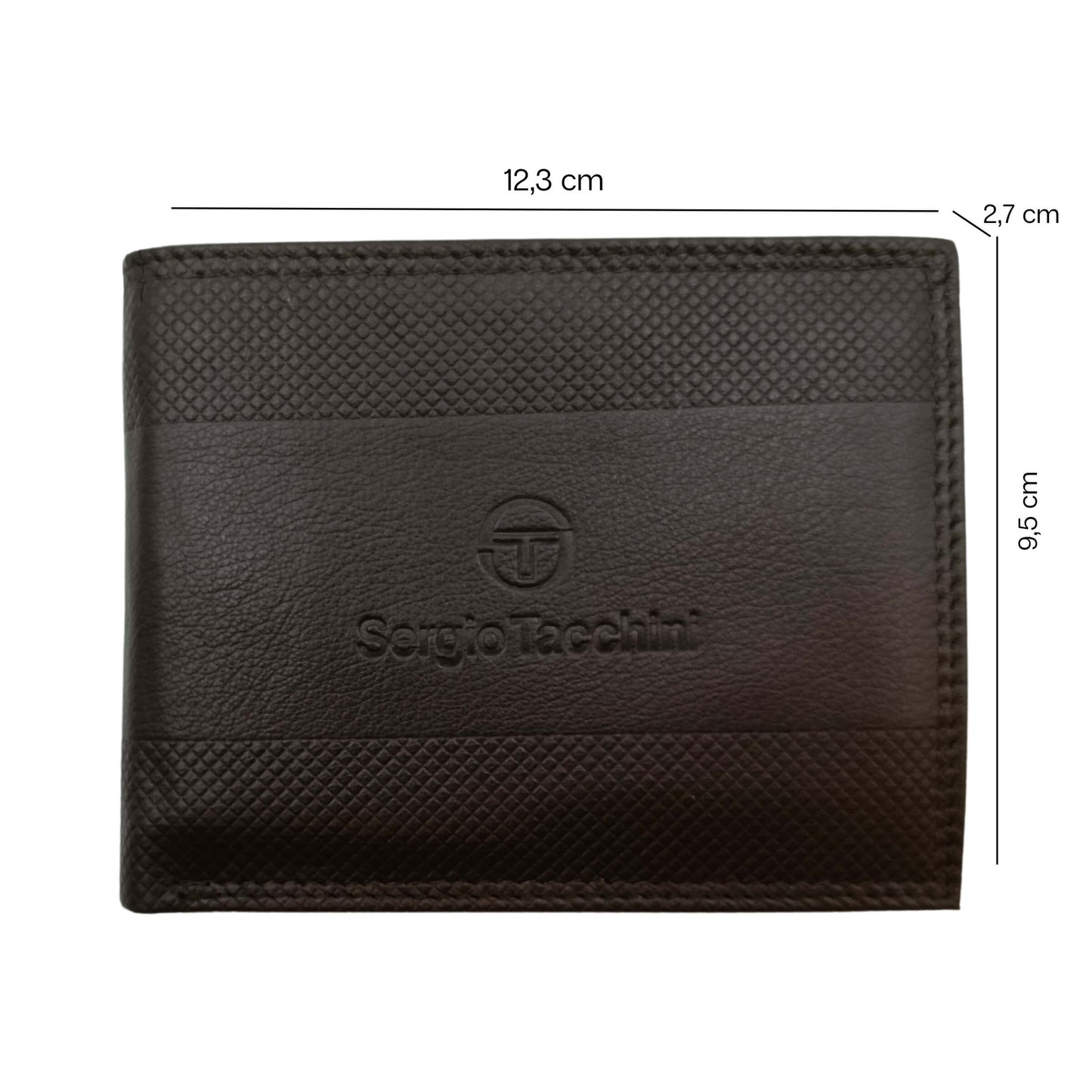 PORTAFOGLIO DA UOMO SERGIO TACCHINI TESTA DI MORO IN VERA PELLE CON GOFFRATURA LATERALE - K50085P029TM