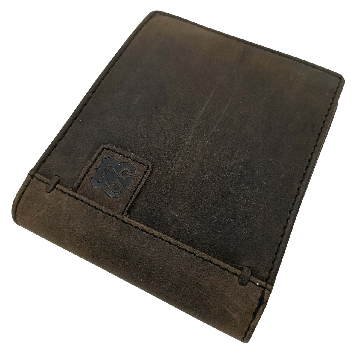 PORTAFOGLIO DA UOMO ROUTE 66 NERO IN VERA PELLE - 1916 MIS5 NE