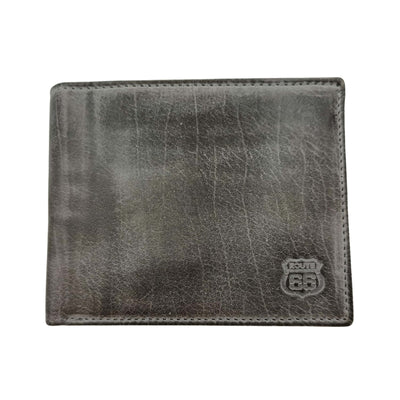 PORTAFOGLIO DA UOMO ROUTE 66 NERO IN VERA PELLE - 1916KANSNE