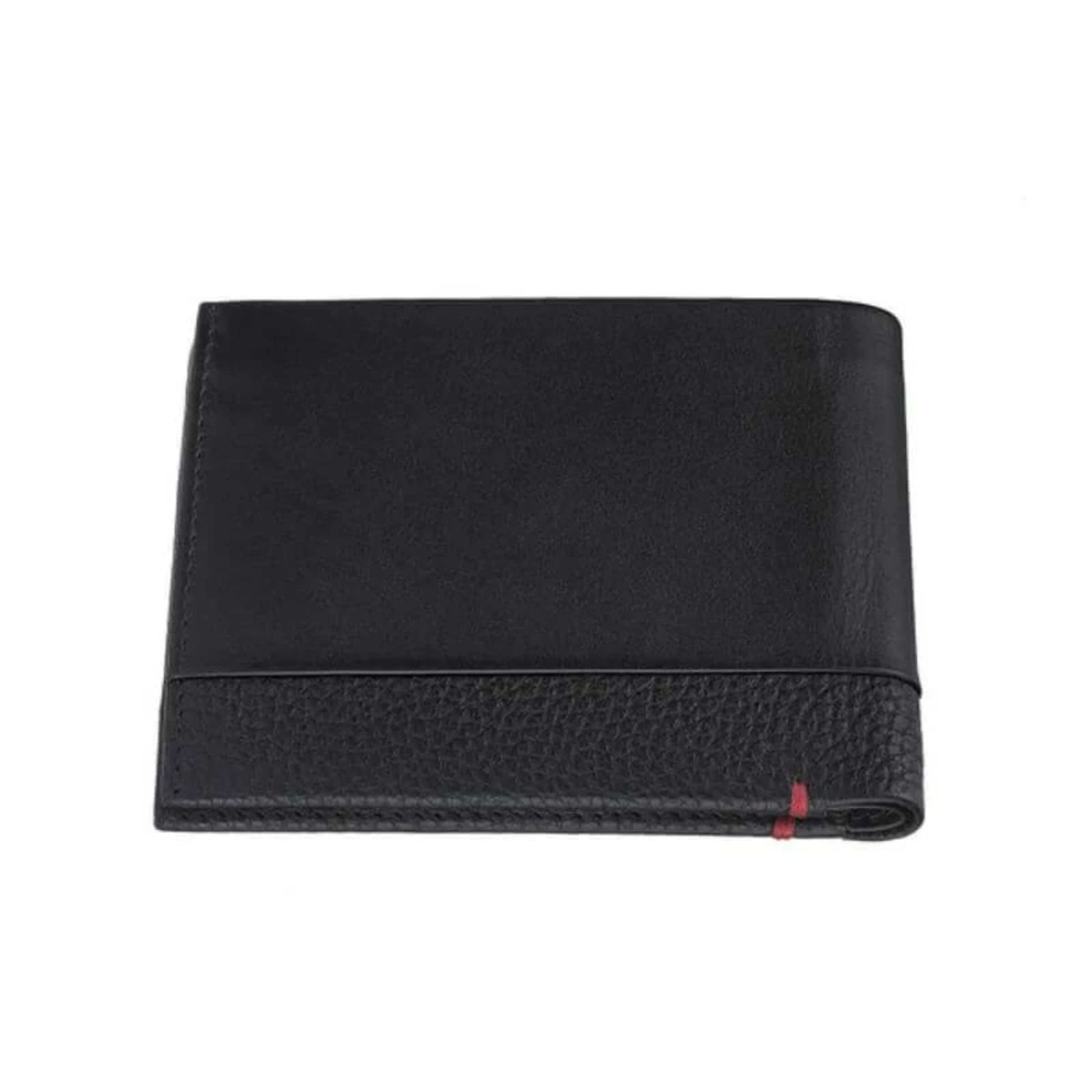 Portafoglio uomo Zippo bi-fold pelle liscia martellata dettaglio P023191