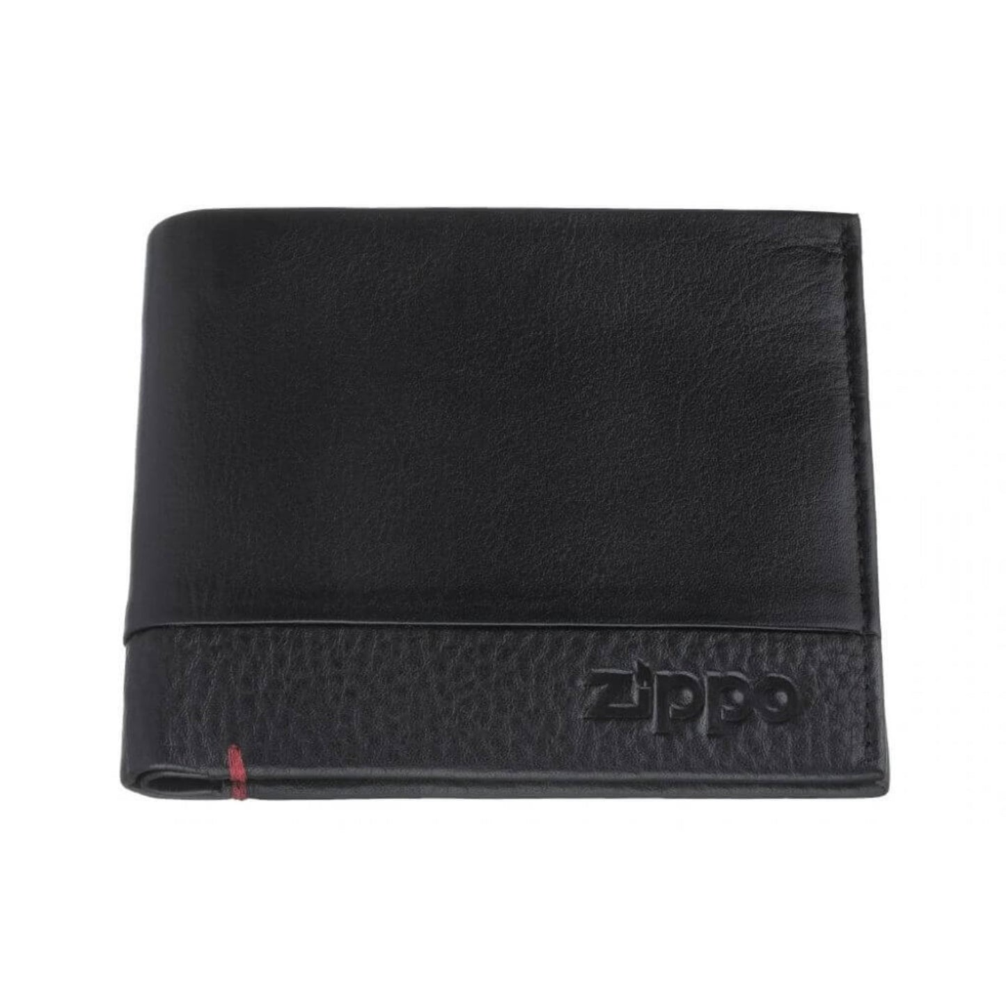 Portafoglio Zippo porta carte pelle Nappa nera design compatto P023192