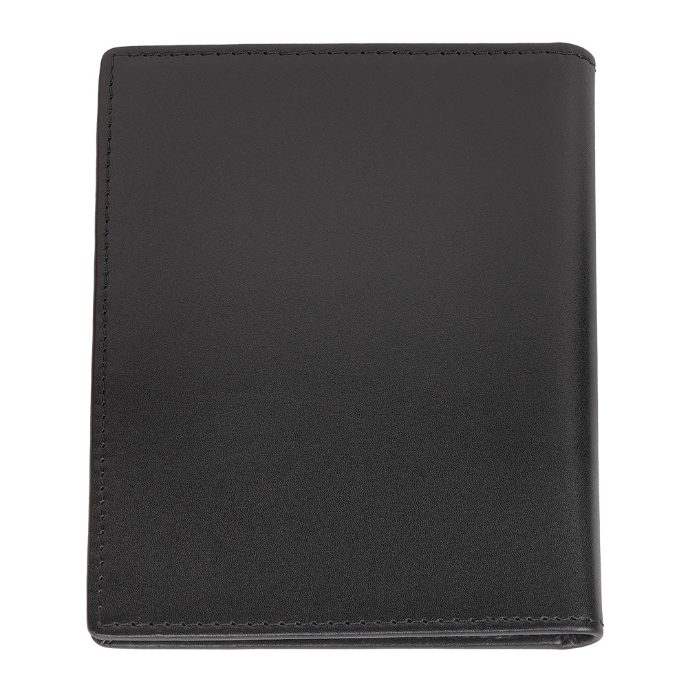 Porta carte Zippo vera pelle nera struttura sottile P02320