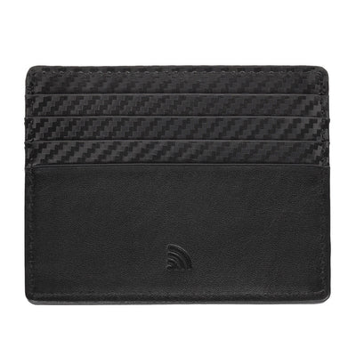 Dettaglio finitura fibra carbonio porta carte Zippo RFID 9 slot