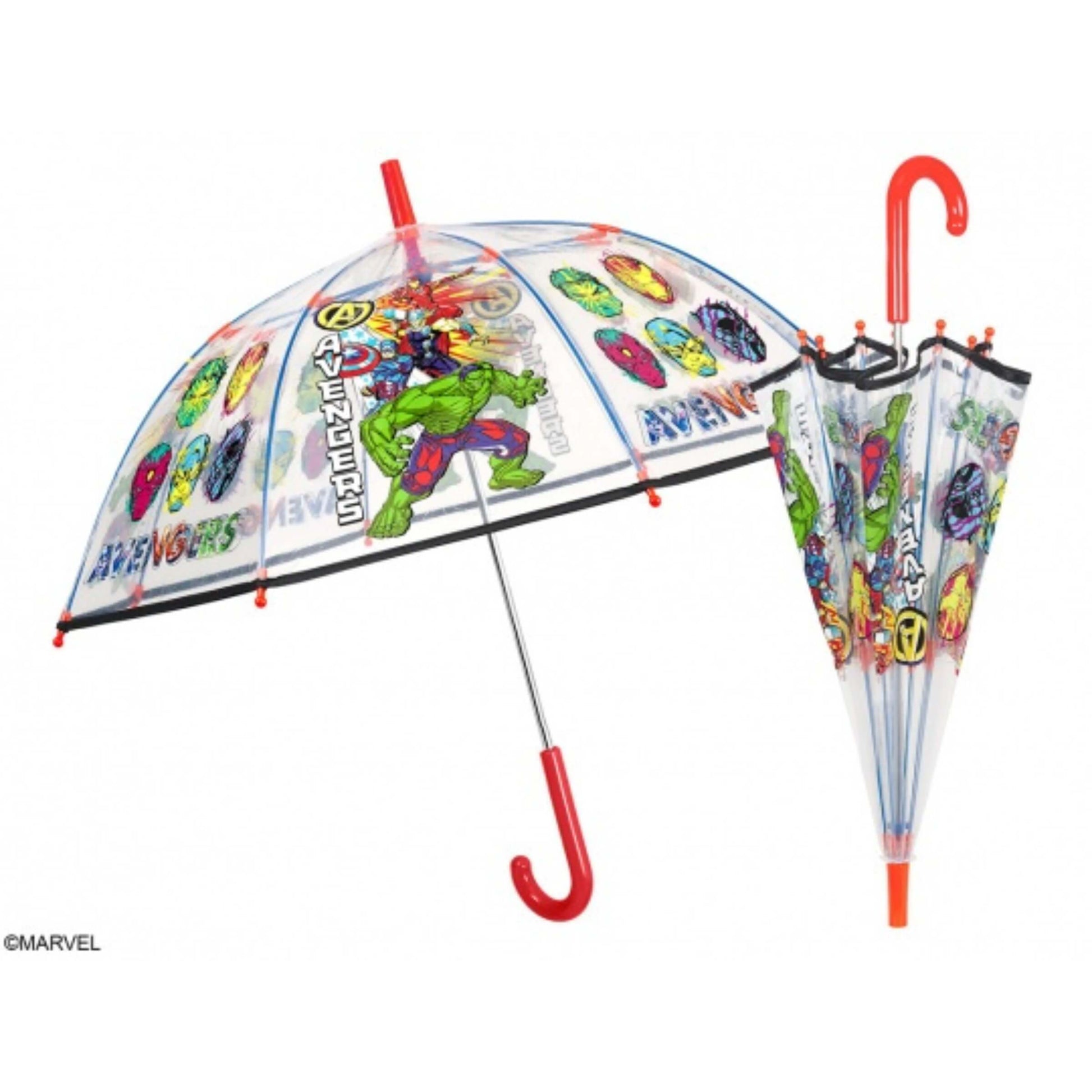 Ombrello Perletti 75283 Avengers cupola trasparente automatico 74 cm