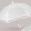 OMBRELLO PERLETTI DA SPOSA 51/8 AUTOMATICO CON PIZZO DOPPIO TESSUTO ANTIVENTO D.87 cm - 11228