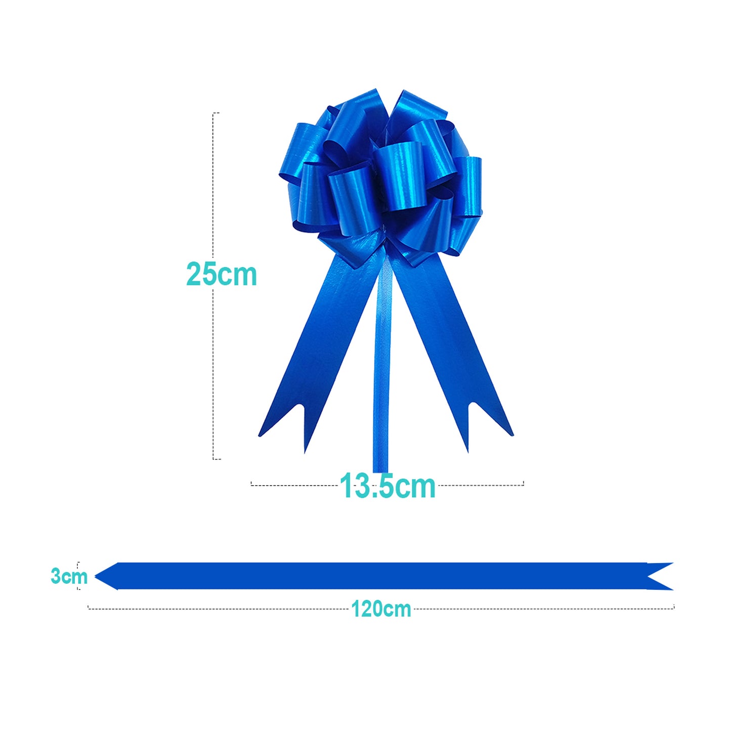 COCCARDE FIOCCO SVELTO 30mm STRIP BLU (20PZ)