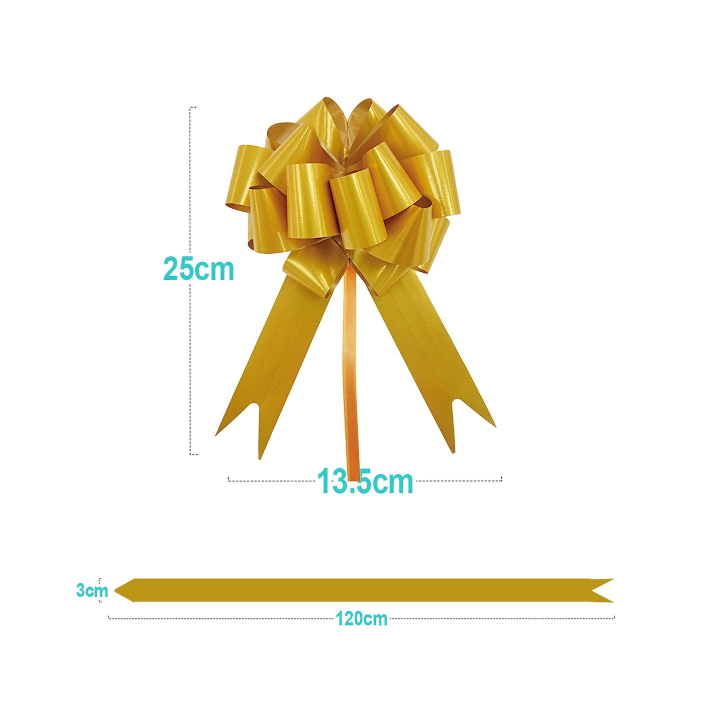 COCCARDE FIOCCO SVELTO 30mm STRIP ORO (20PZ)