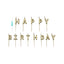 SET 13 CANDELINE HAPPY BIRTHDAY ORO DA 8 cm