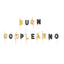 SET 14 PEZZI CANDELINE LETTERE BUON COMPLEANNO COLORI ORO E NERO PER TORTA DA 8 cm