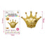 Palloncino Corona Dorata Mylar 76 cm