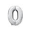Palloncino in Mylar N.0 Argento - 110 cm