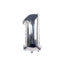 Palloncino in Mylar N.1 Argento - 110 cm