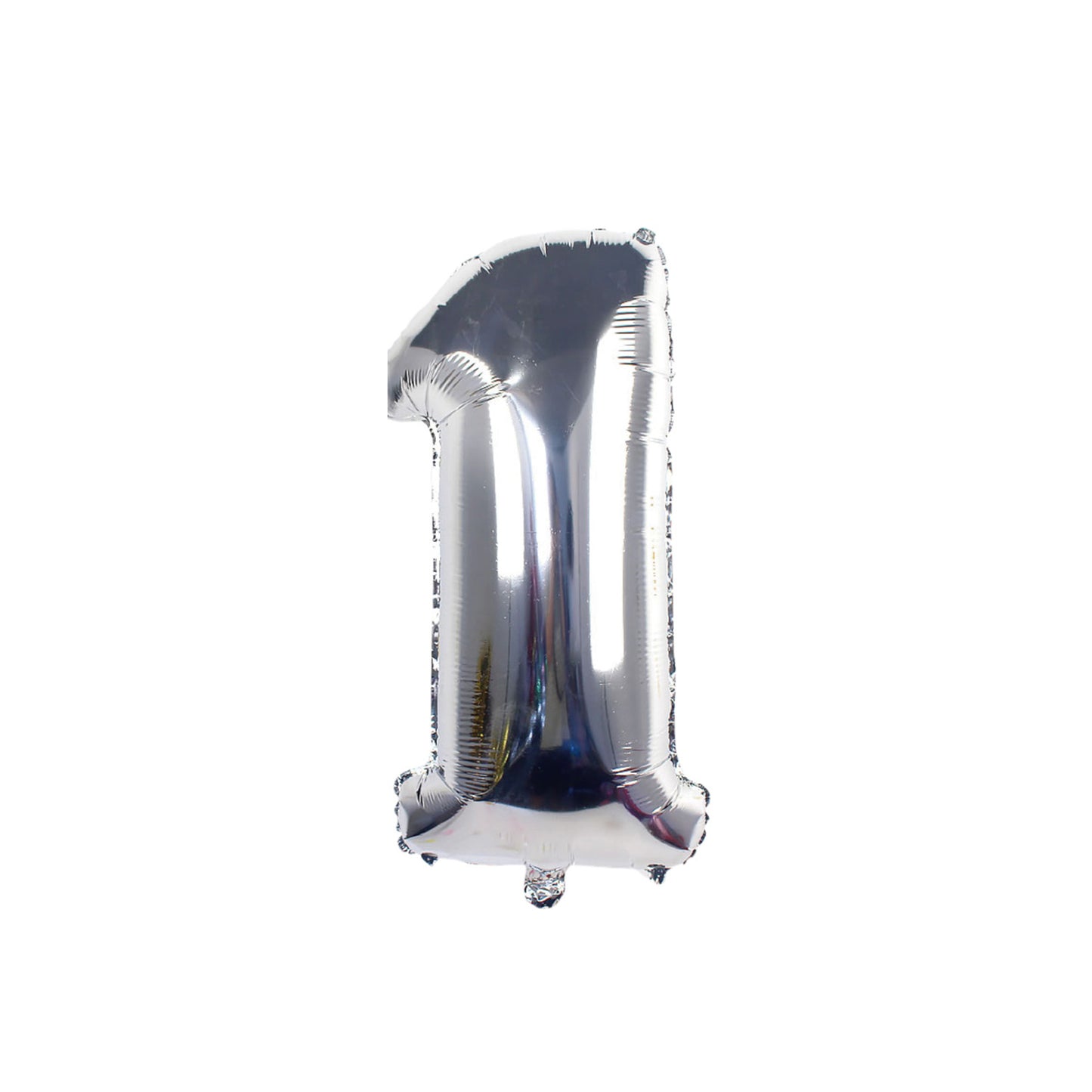 Palloncino in Mylar N.1 Argento - 110 cm