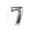 Palloncino in Mylar N.7 Argento - 110 cm