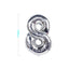 Palloncino in Mylar N.8 Argento - 110 cm